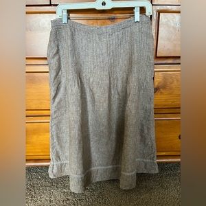 Tan linen skirt